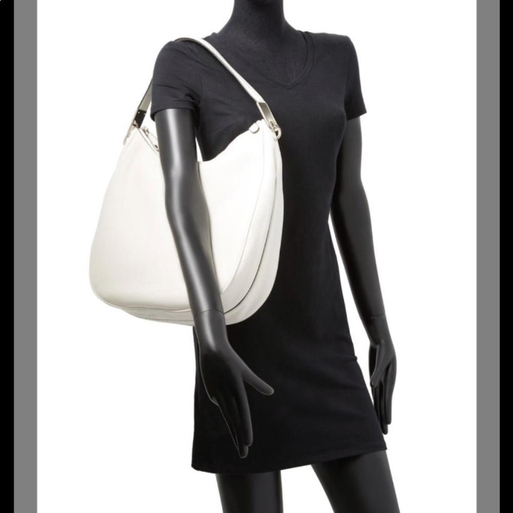 😍 NWT MARC JACOBS Pike Place Leather Hobo White - Picture 2 of 8